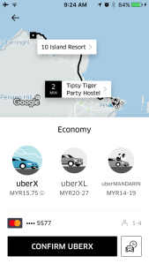 Penang - Uber